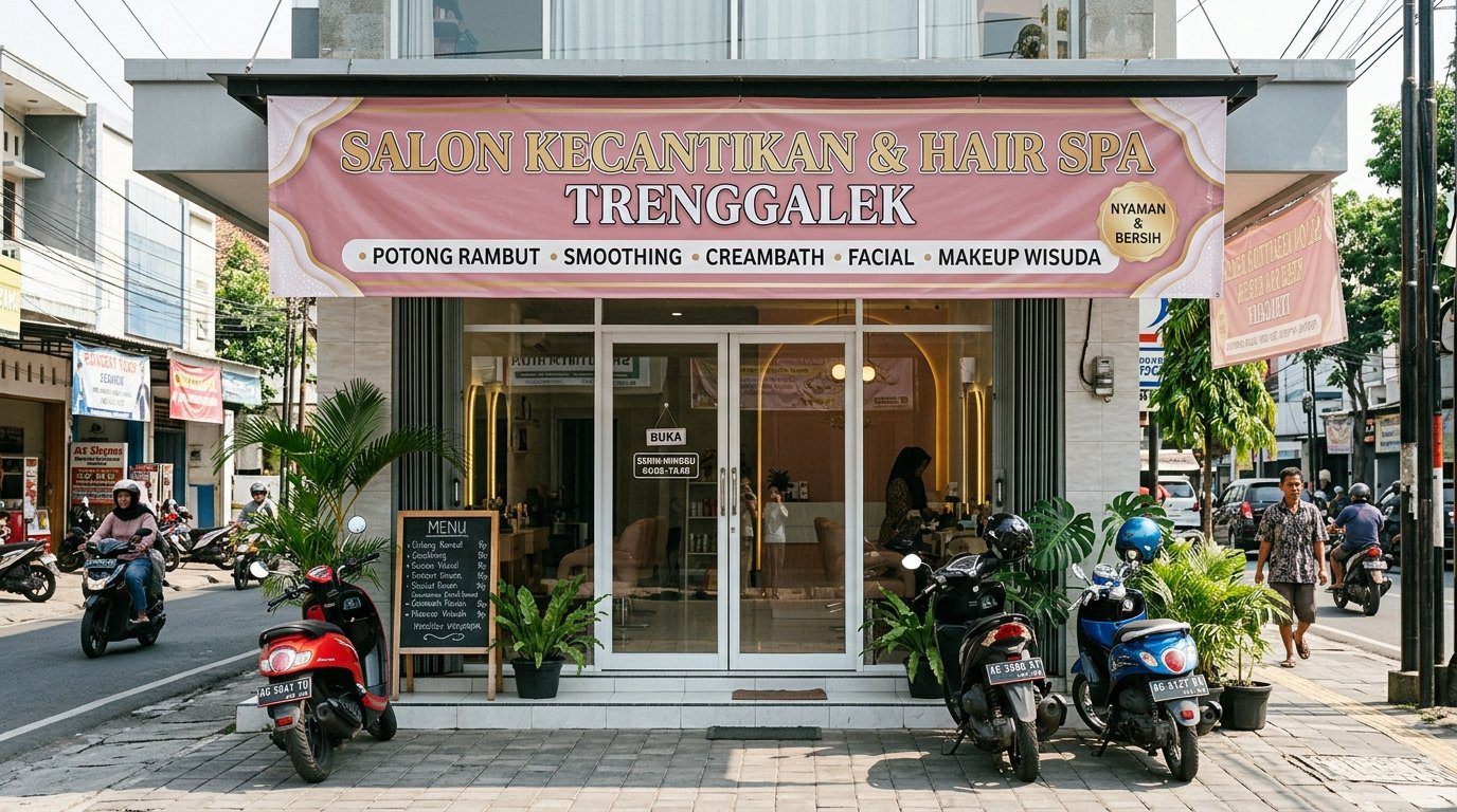 Ide Desain Banner Salon Trenggalek yang Cantik dan Mewah