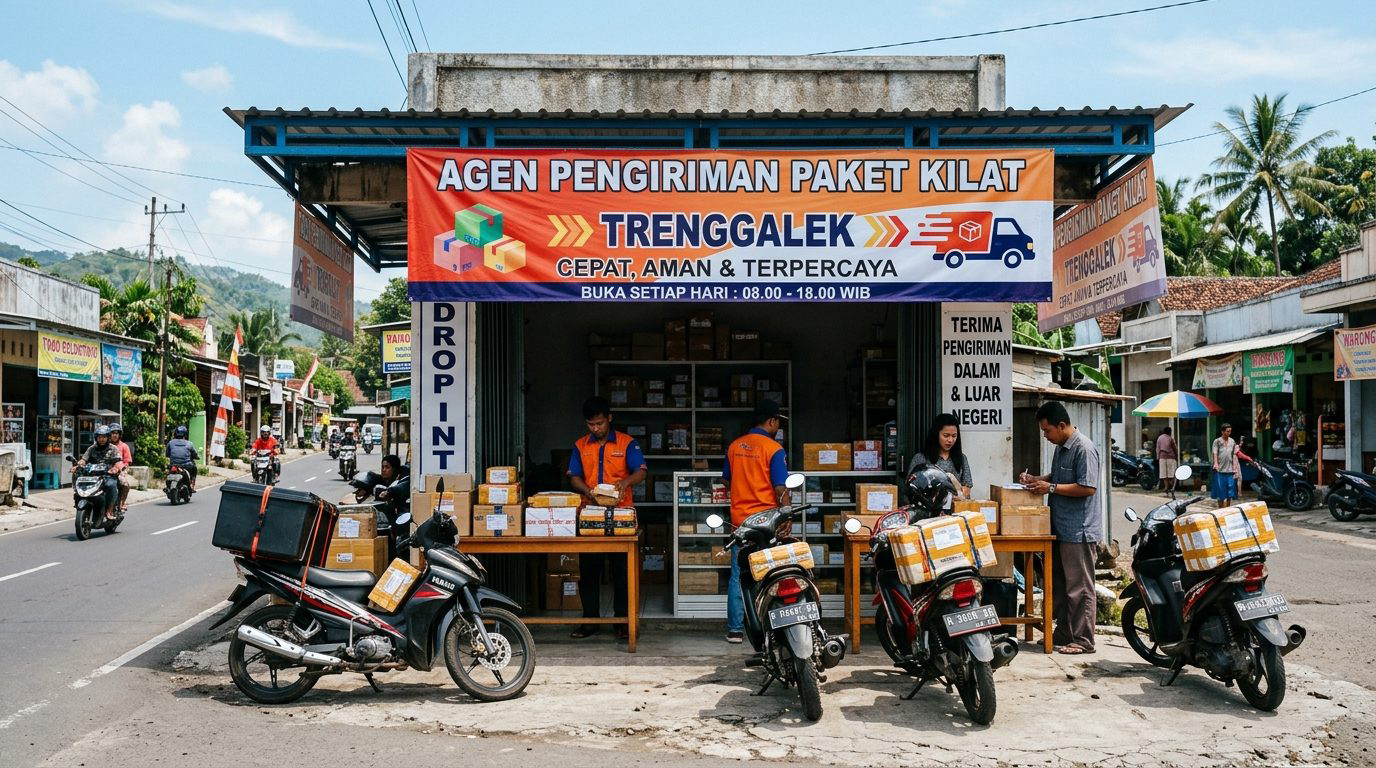 Solusi Spanduk Agen Paket Trenggalek Mudah Dilihat Orang