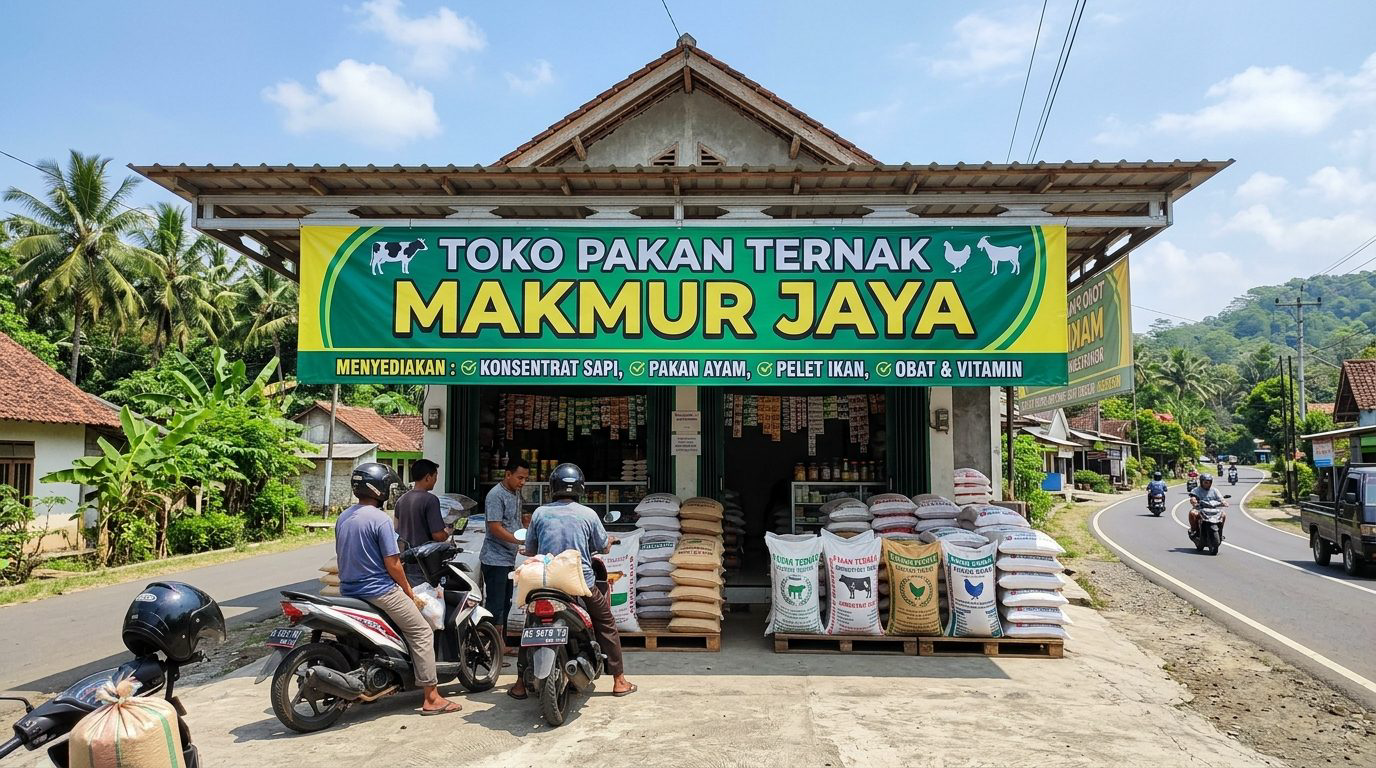 Pasang Banner Pakan Ternak Trenggalek Awet Tanpa Luntur