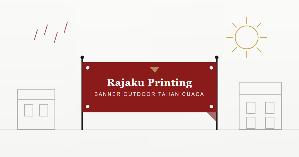 5 Bahan Banner Outdoor Tahan Cuaca yang Wajib Anda Tahu