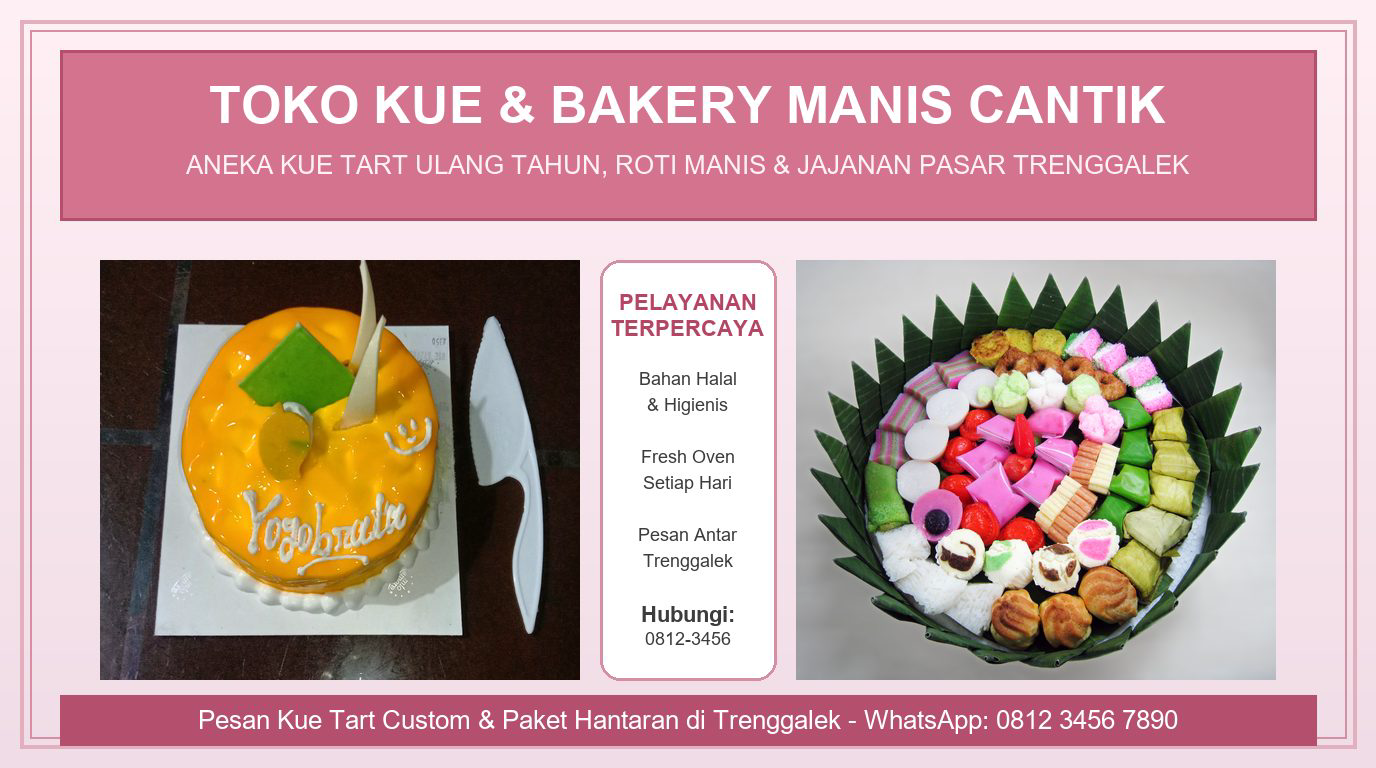 Inspirasi Spanduk Toko Kue Trenggalek Manis dan Cantik