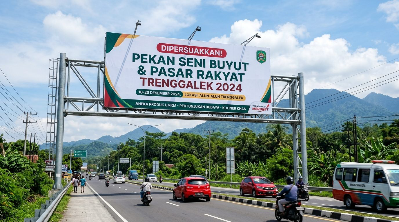 Standar Cetak Baliho Outdoor Trenggalek Tahan Angin Kuat